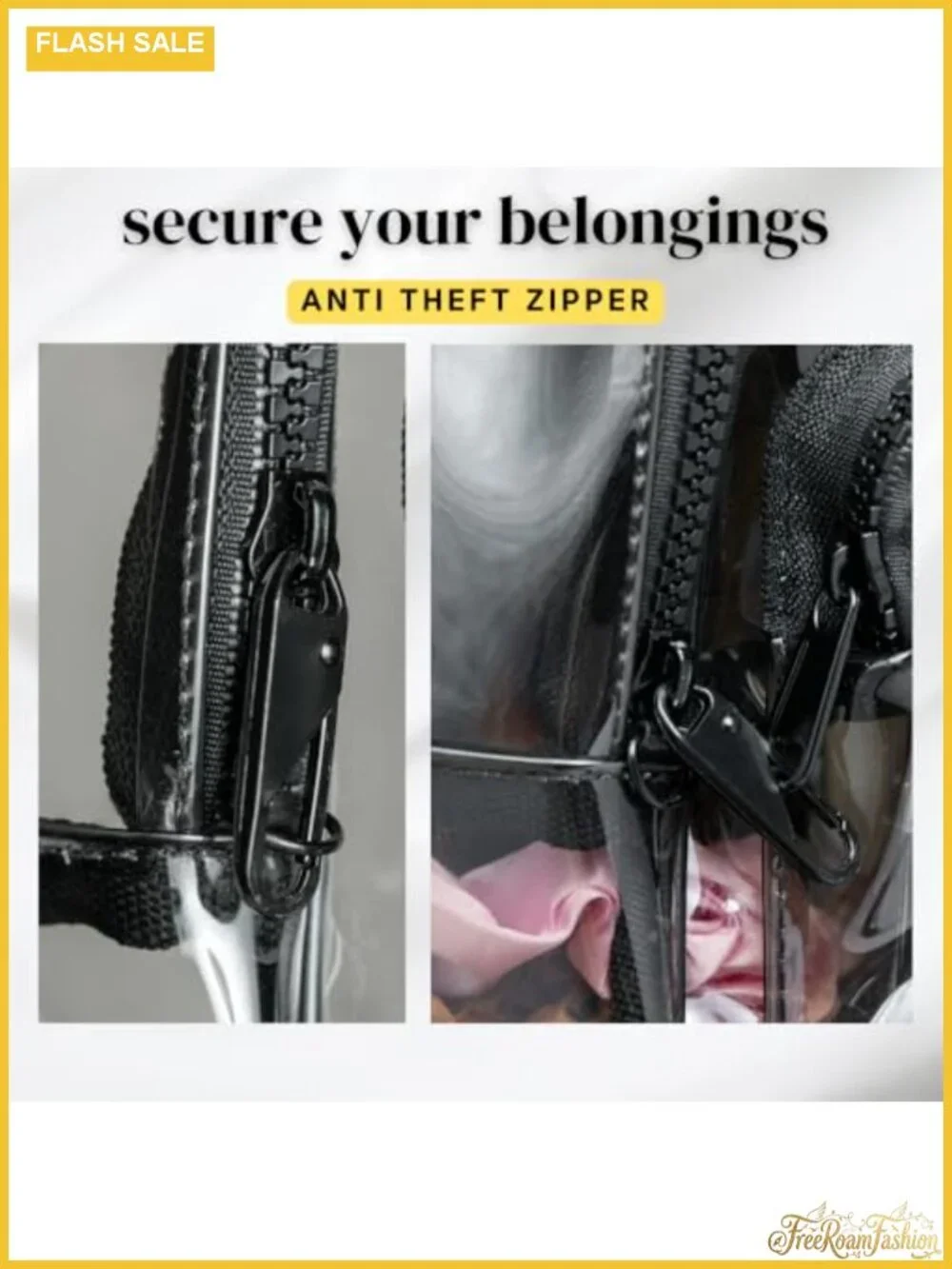 Clear Mini Backpack Anti-Theft Stadium Approved Rave Concert Essentials